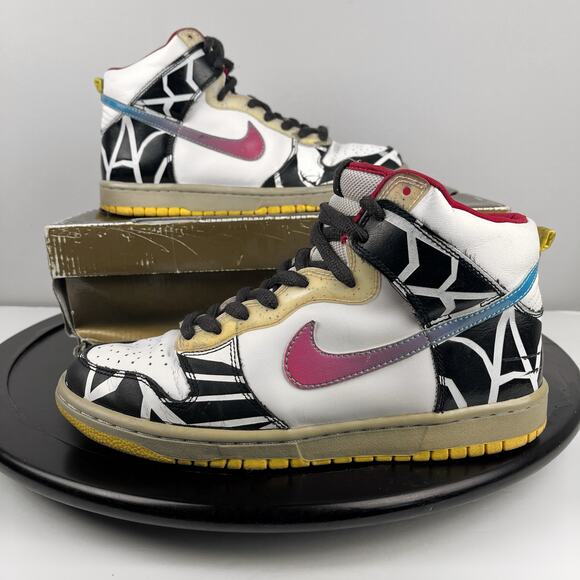 Size 8.5 Nike SB Dunk High 2008 Thrashin Mens Y2K Vintage Dunks SBs Skate Shoes - Picture 14 of 16